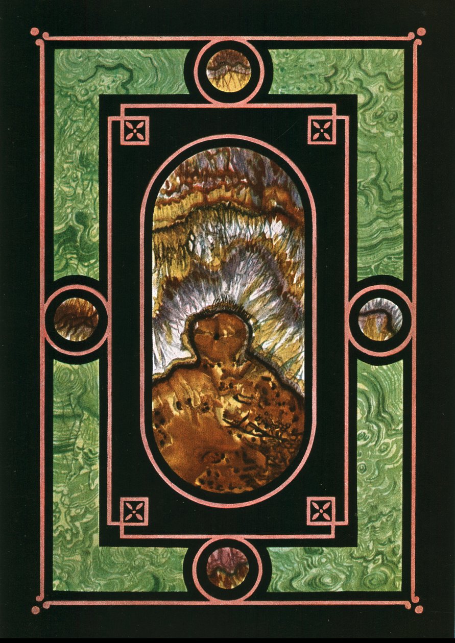 Design mit falscher Marmorierung, Paris, Frankreich, 1928 von Unbekannt