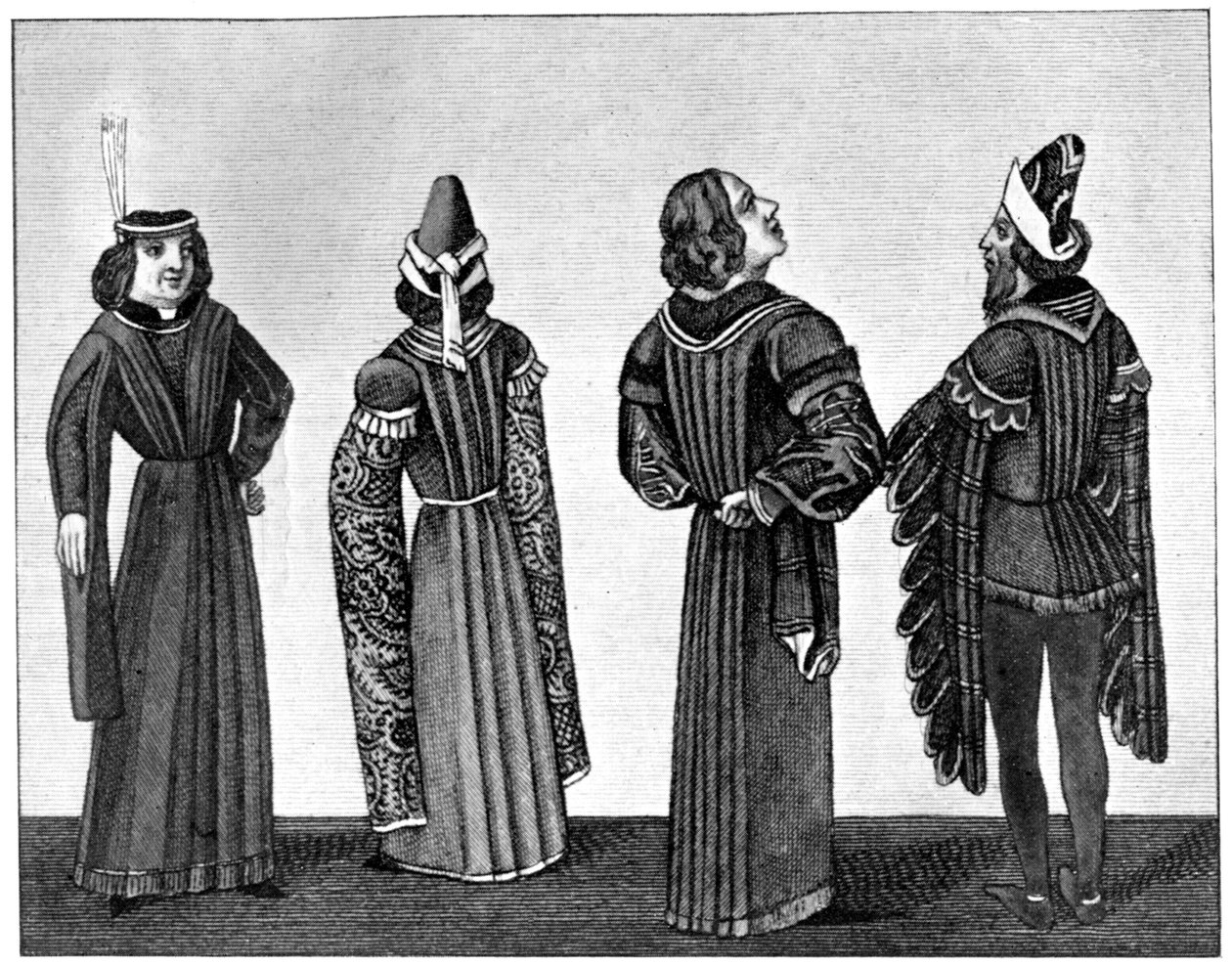 Entwicklung des Ärmels, 15. Jahrhundert, 1910 von Unbekannt