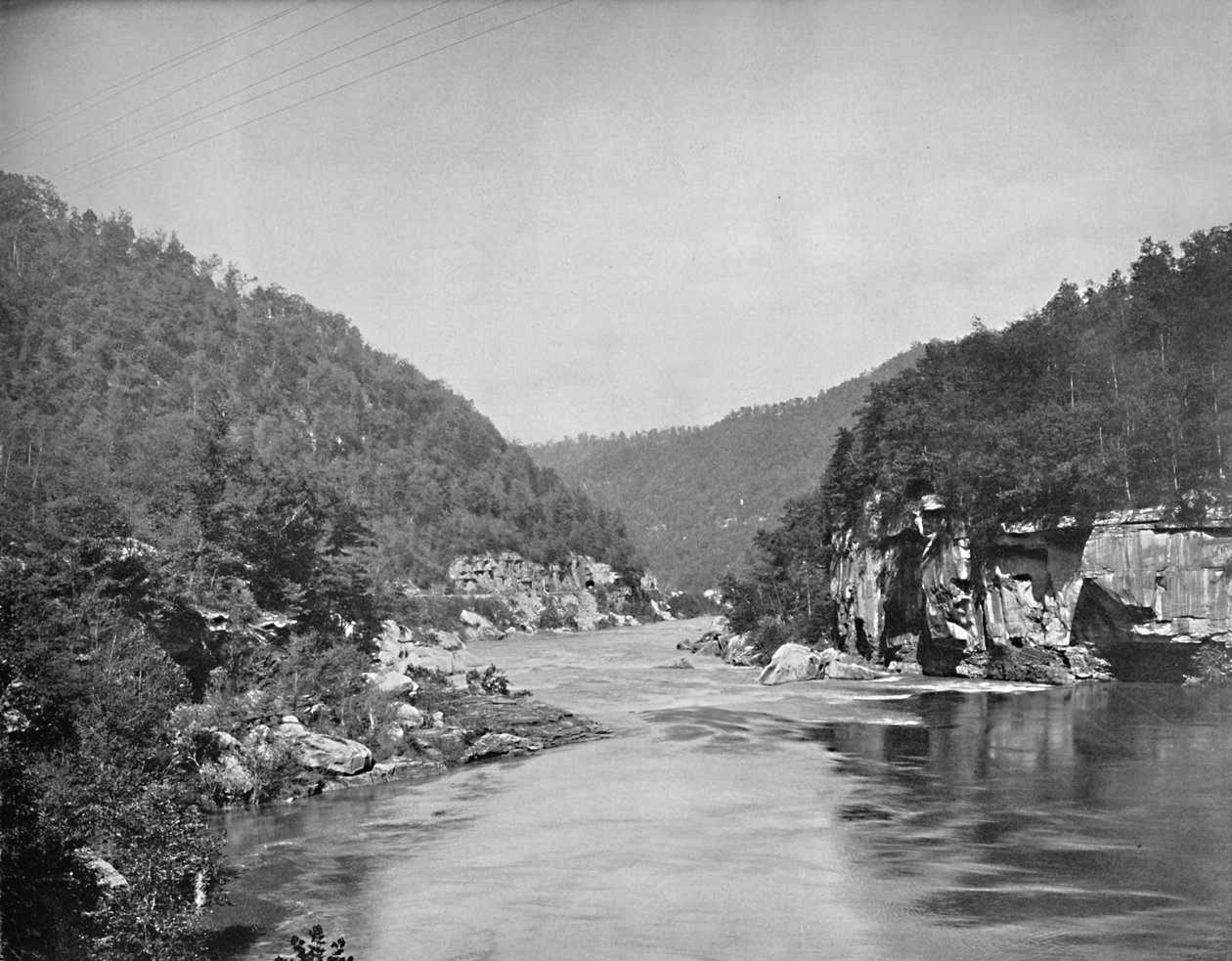 Drachenschlucht, New River, West Virginia von Unbekannt