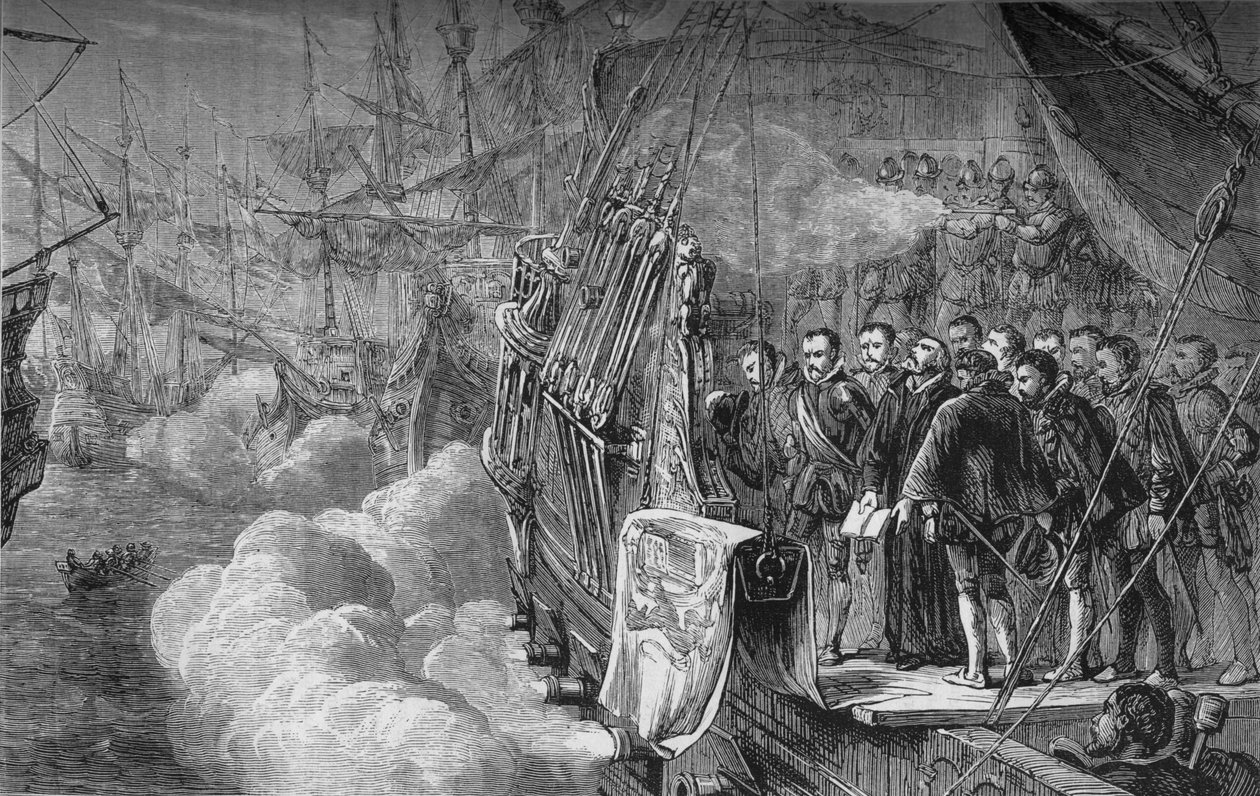 Drakes Beerdigung, Januar 1596, um 1880 von Unbekannt