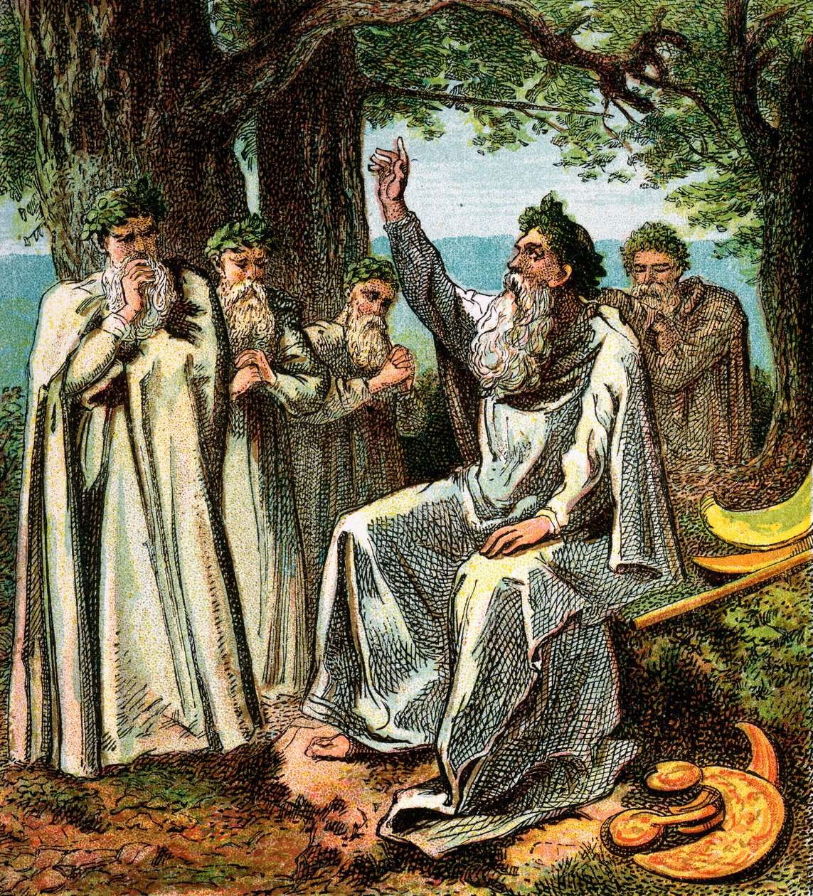 Druiden, oder britische Priester, ca. 1850 von Unbekannt