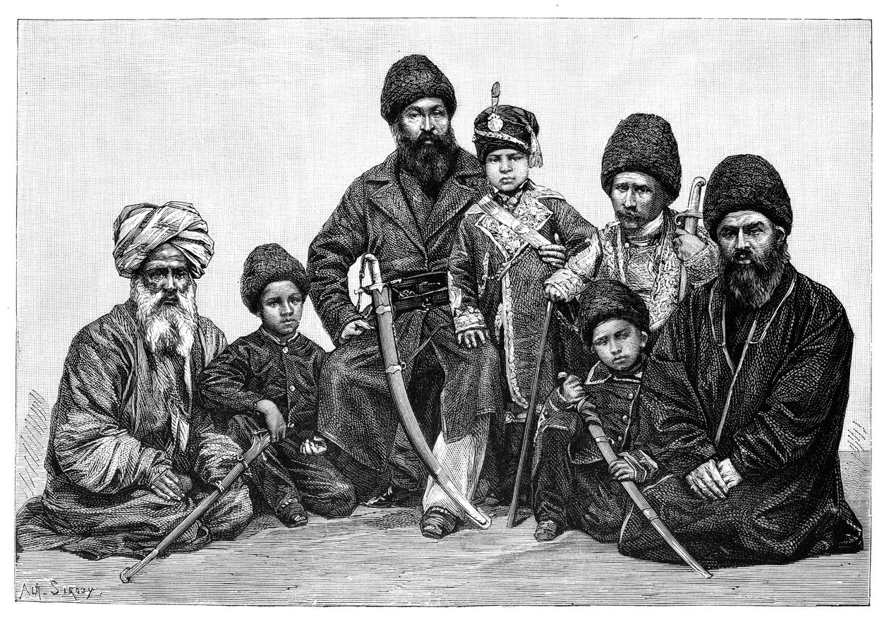 Durrani-Häuptlinge, Afghanistan, 1895 von Unbekannt