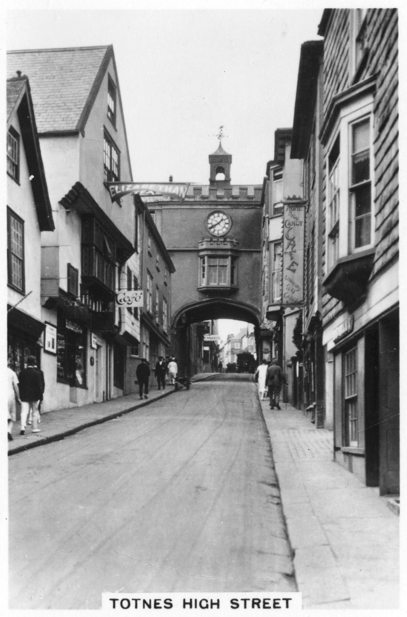 Eastgate, Totnes High Street, Devon, 1937 von Unbekannt