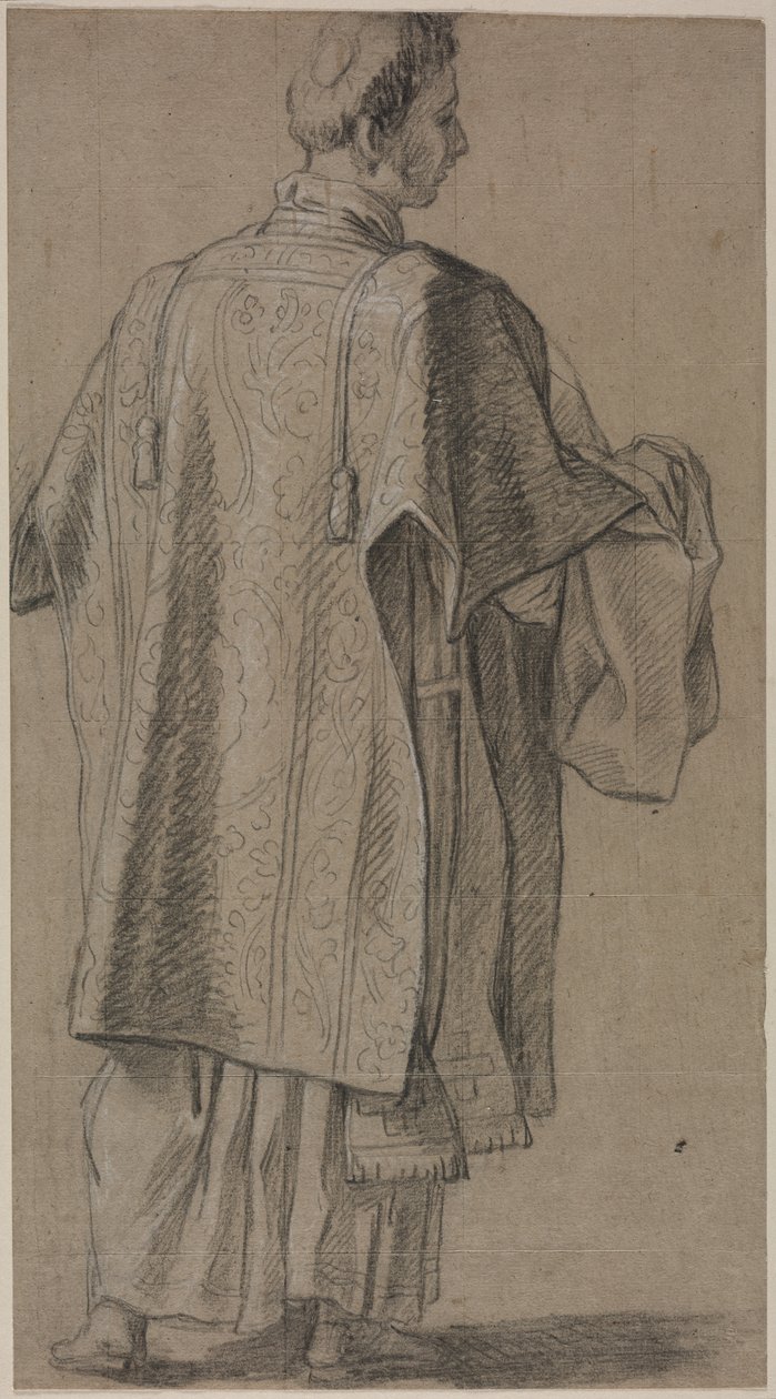 Geistlicher von hinten gesehen, um 1645-48 von Unbekannt