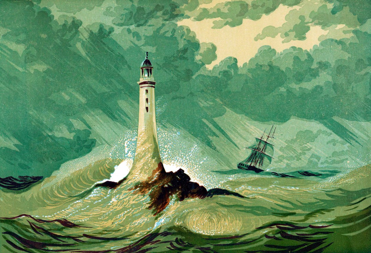 Eddystone-Leuchtturm, ca. 1850 von Unbekannt