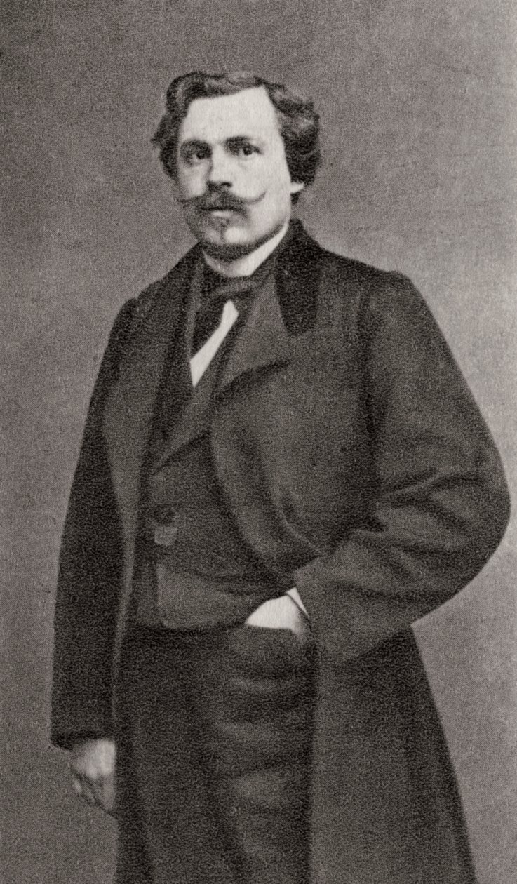 Edmond de Goncourt, französischer Autor, 1868 von Unbekannt