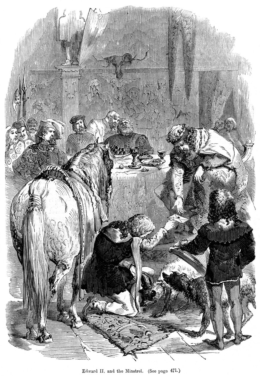 Edward II und der Minnesänger von Unbekannt