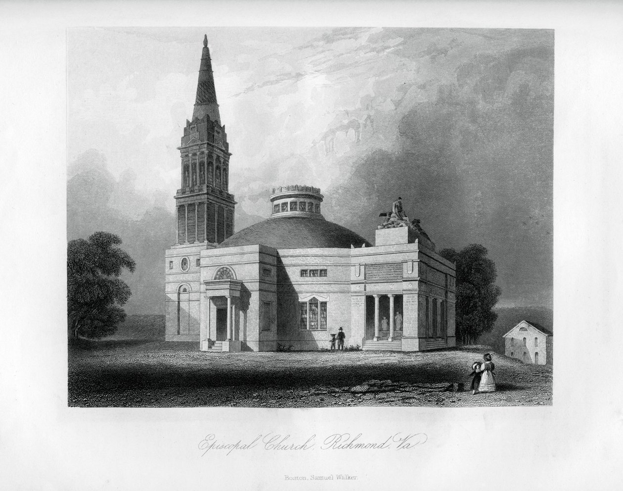 Episkopalkirche, Richmond, Virginia, USA, 1855 von Unbekannt