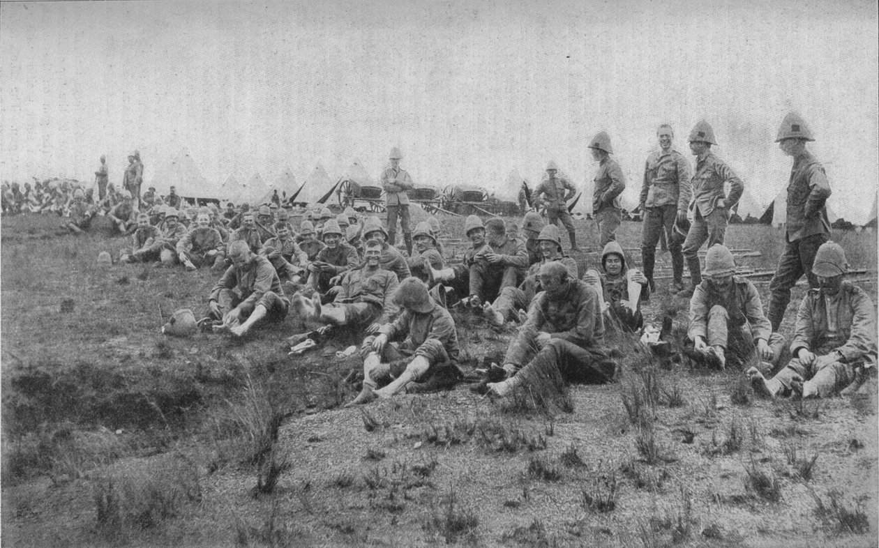 Fußinspektion in Estcourt, 1902 von Unbekannt