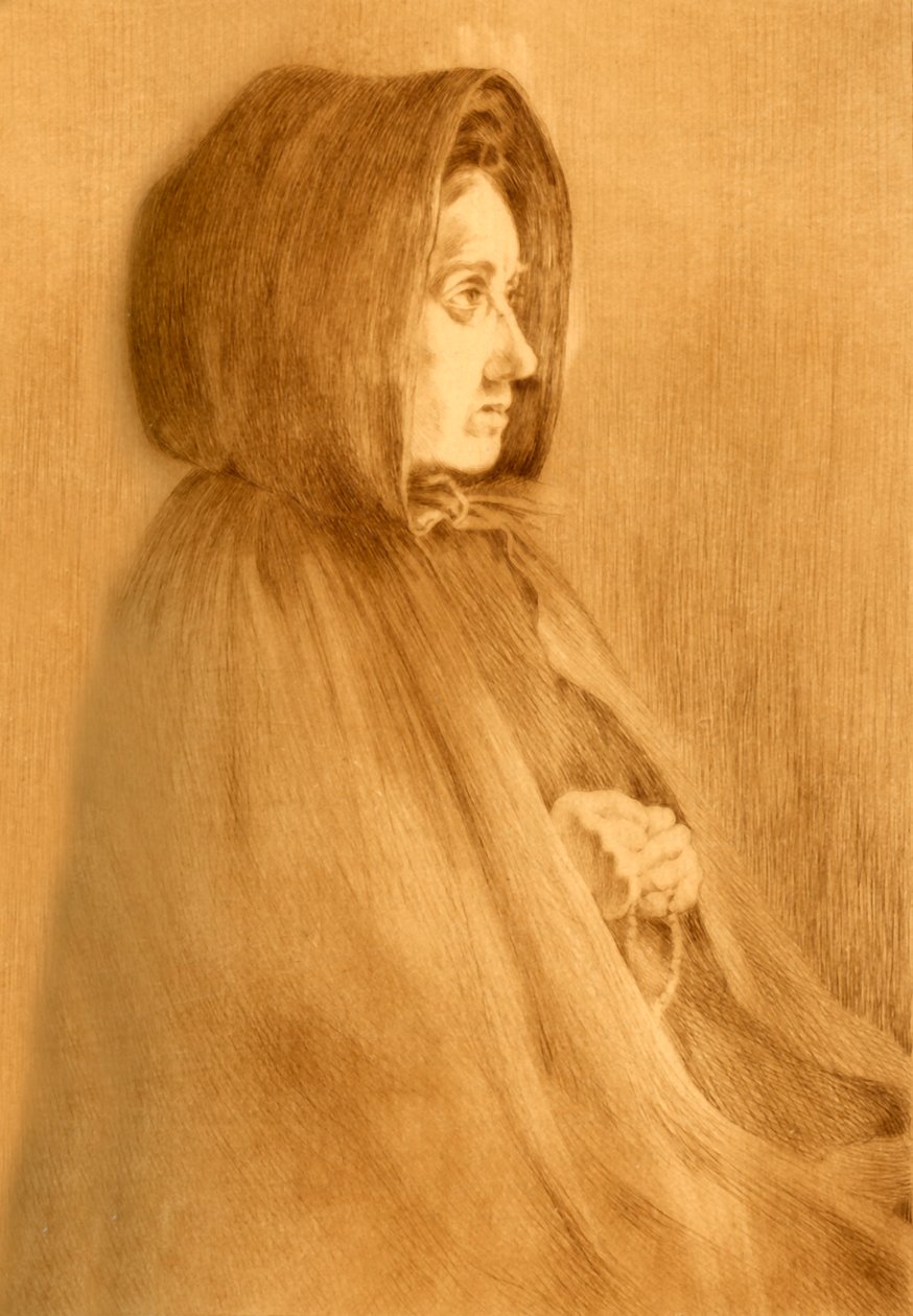 Frau im Gebet, 1908 von Unbekannt