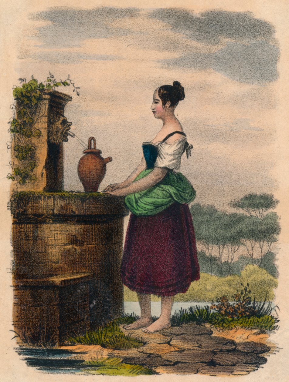 Wasser holen, 19. Jahrhundert von Unbekannt