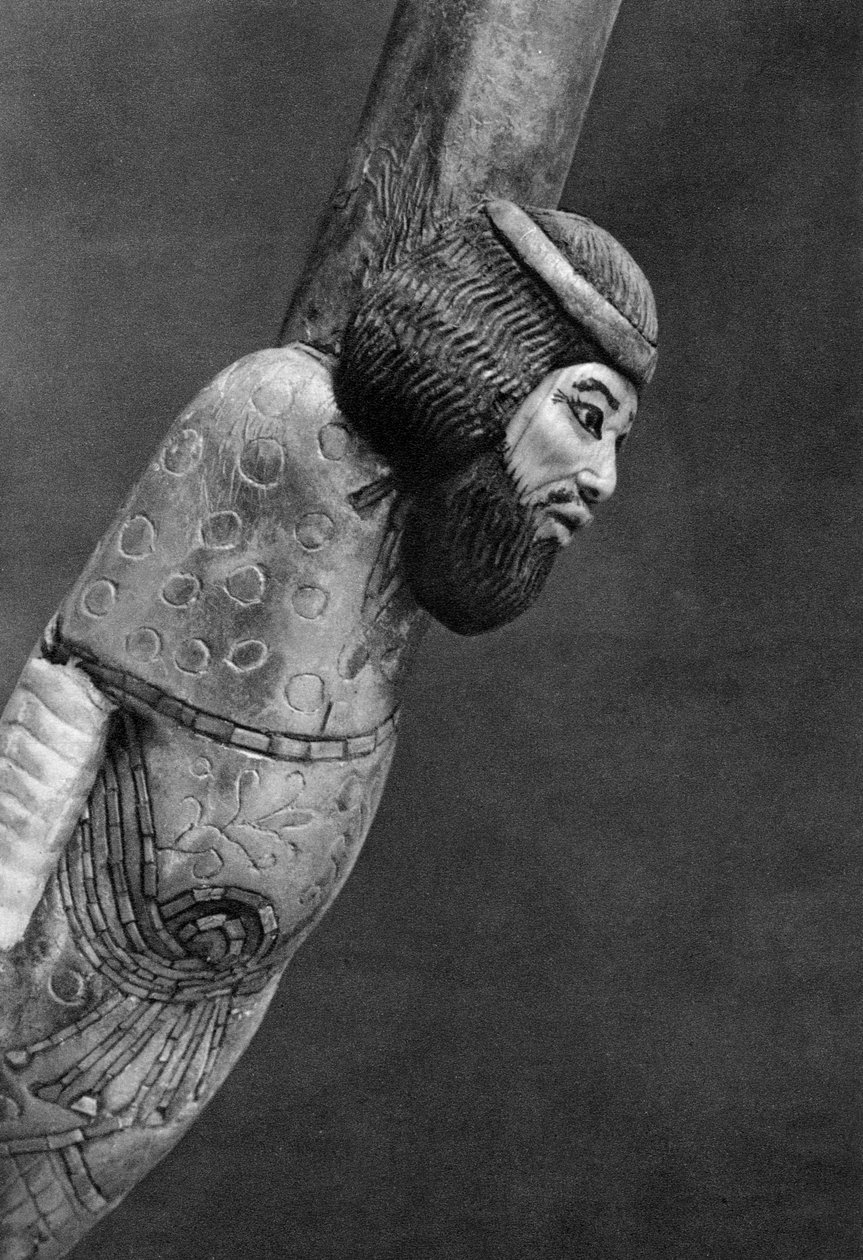 Figur eines asiatischen Mannes, ca. 1350 v. Chr., 1936 von Unbekannt