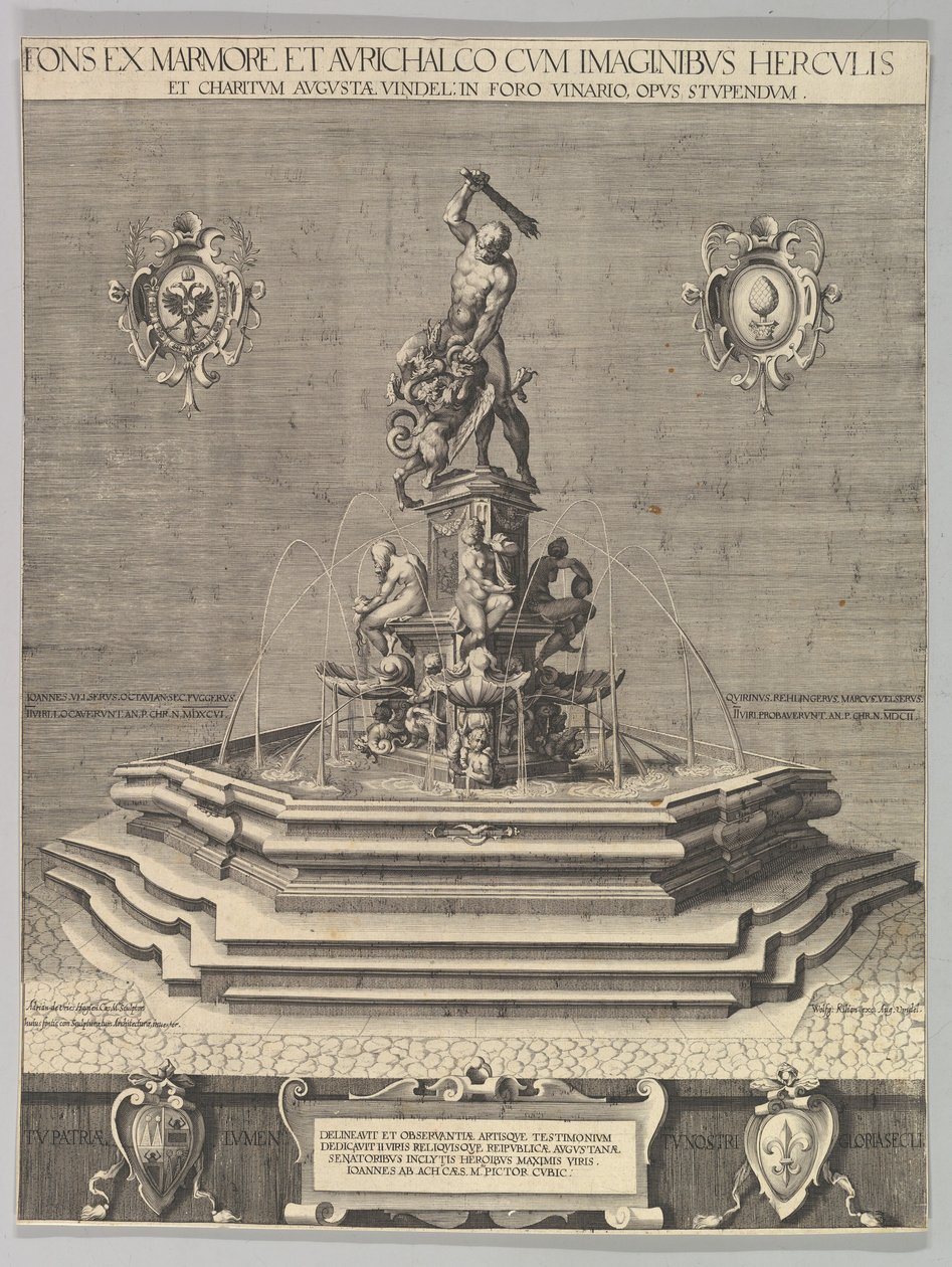Herkulesbrunnen in Augsburg Kopie, 1602 von Unbekannt