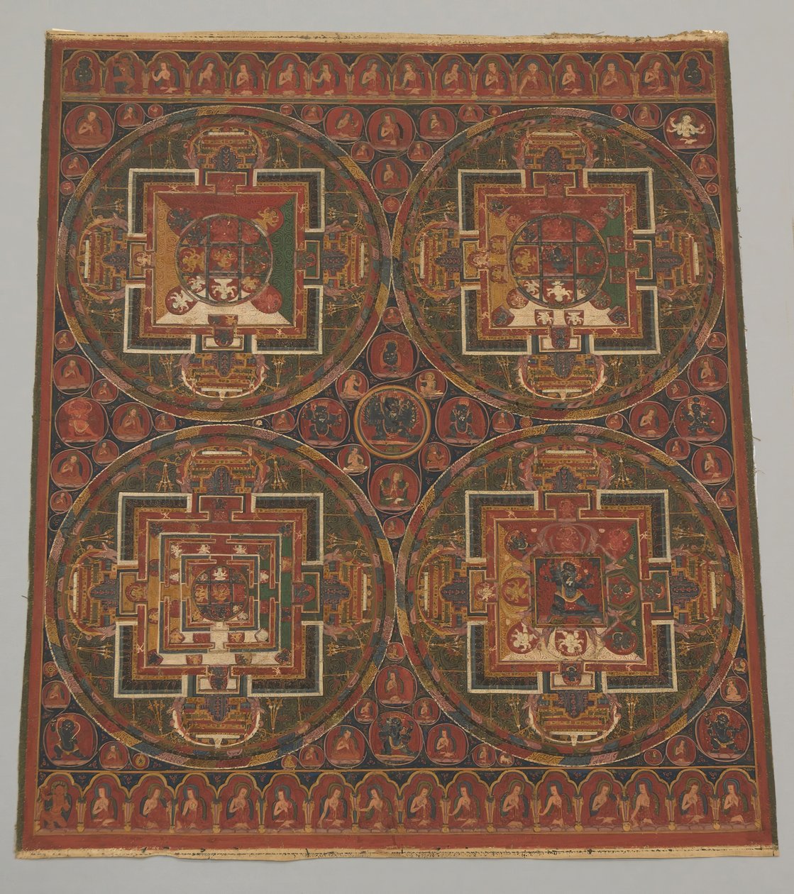 Vier Mandalas des Guhyasamaja-Zyklus, 16. Jahrhundert von Unbekannt