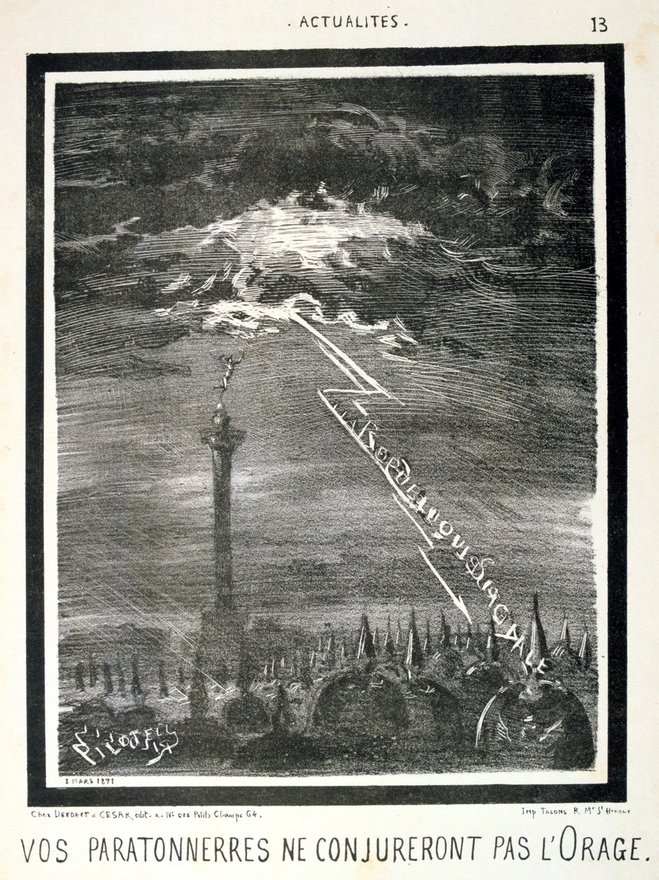 Französische anti-preußische Karikatur, 1871 von Unbekannt