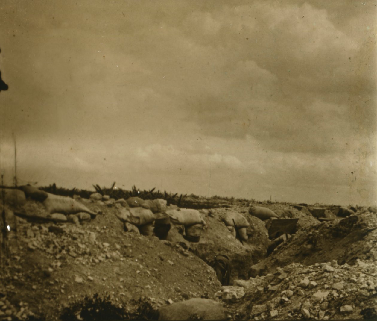 Frontlinie, Jonchery, Nordfrankreich, ca. 1914-1918 von Unbekannt
