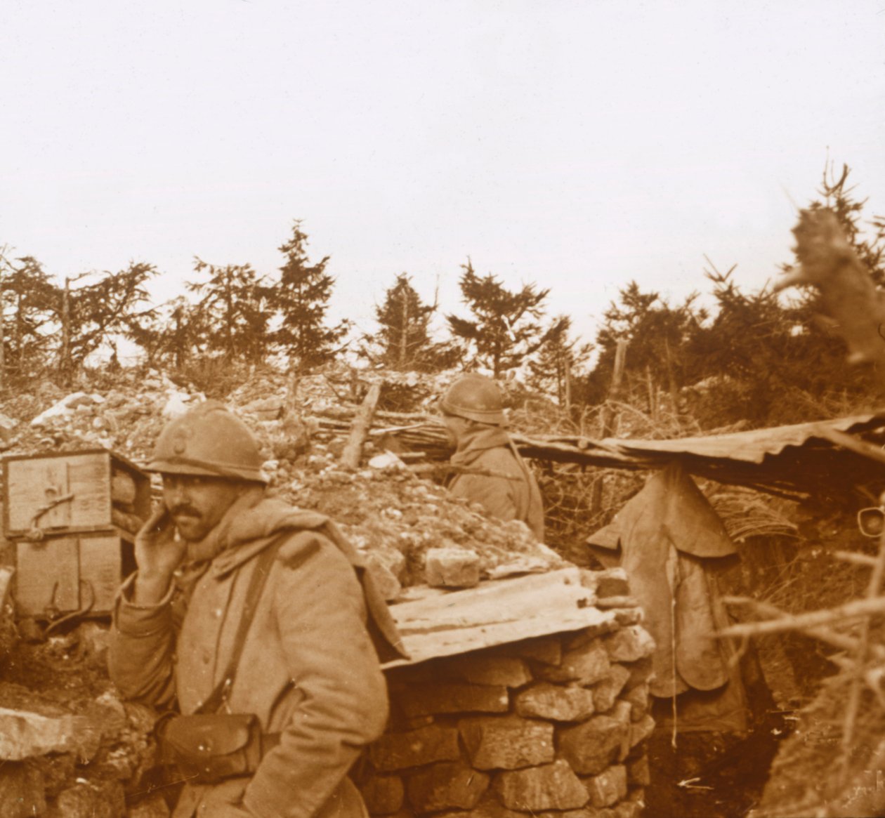 Frontlinie, Verdun, Nordfrankreich, 1916 von Unbekannt