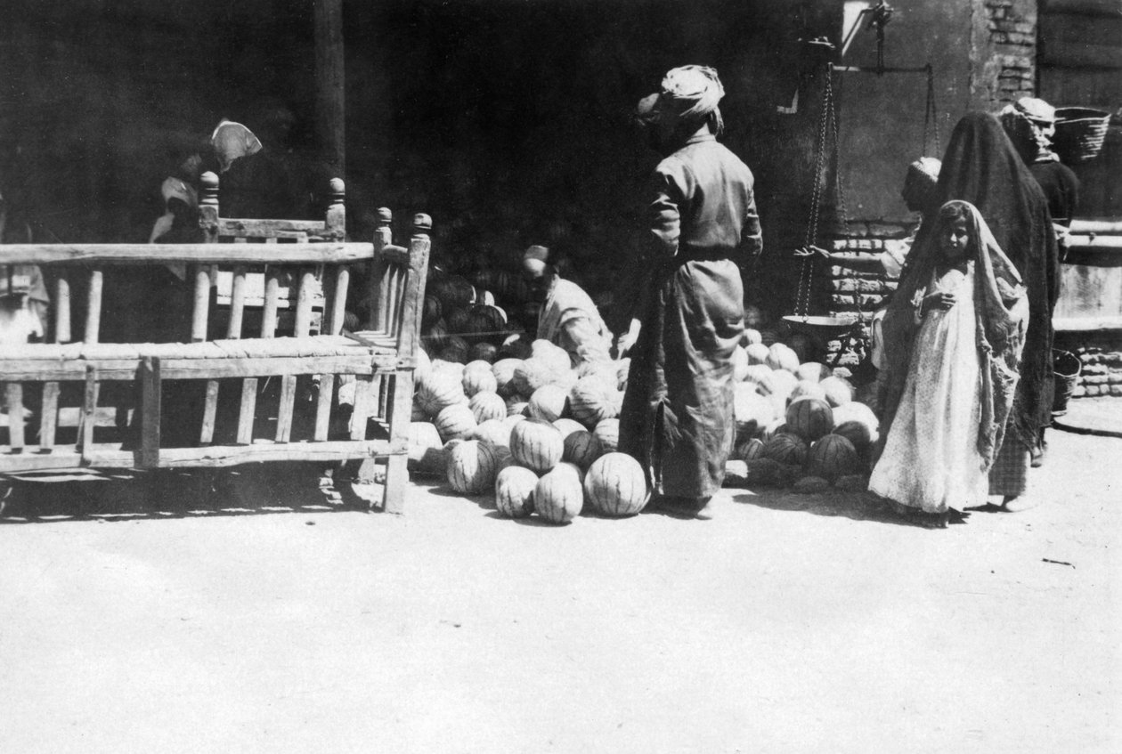 Obststand, Bagdad, Mesopotamien, Erster Weltkrieg, 1918 von Unbekannt