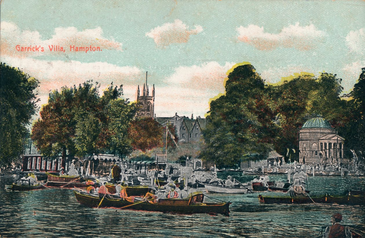 Garricks Villa, Hampton, um 1910 von Unbekannt