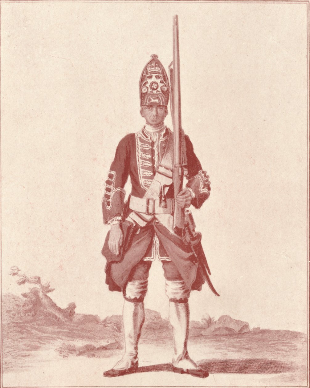 Gentleman, die 7. Royal Fusiliers 1742, 1742 1909 von Unbekannt