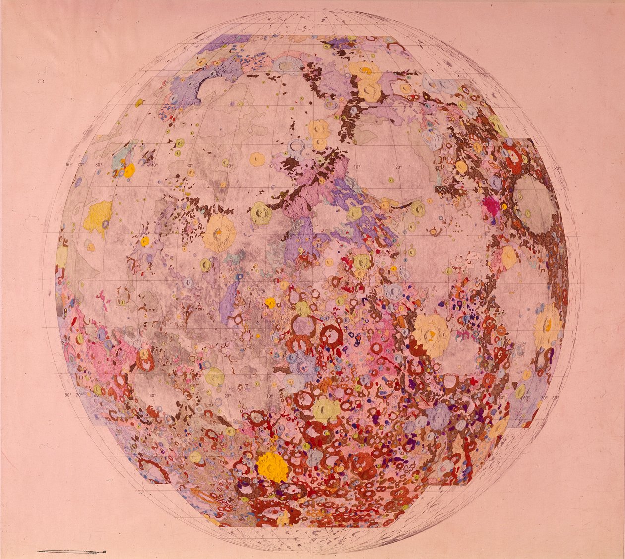Geologische Karte des Mondes, 1967 von Unbekannt
