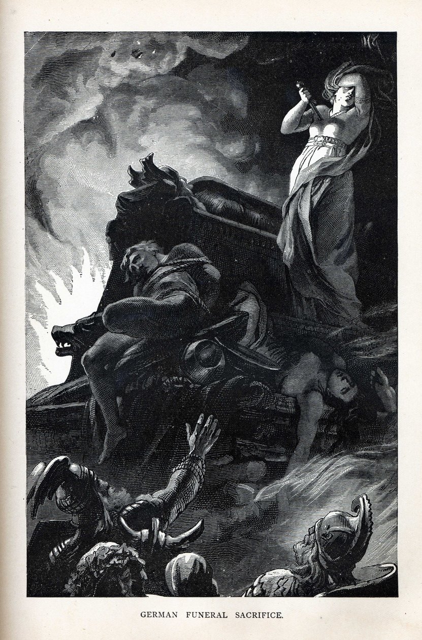 Deutsches Begräbnisopfer, 1882 von Unbekannt