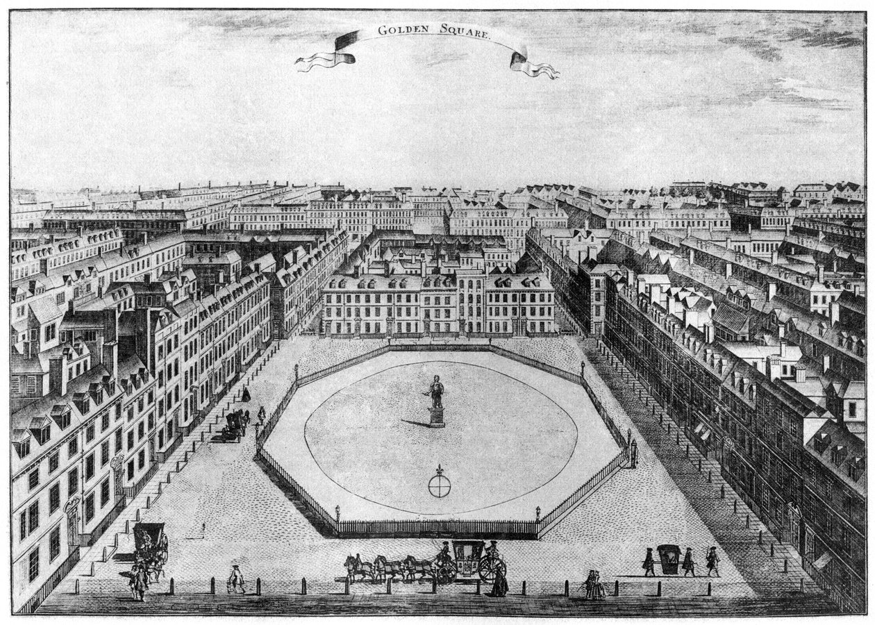 Golden Square, London, 18. Jahrhundert, 1907 von Unbekannt