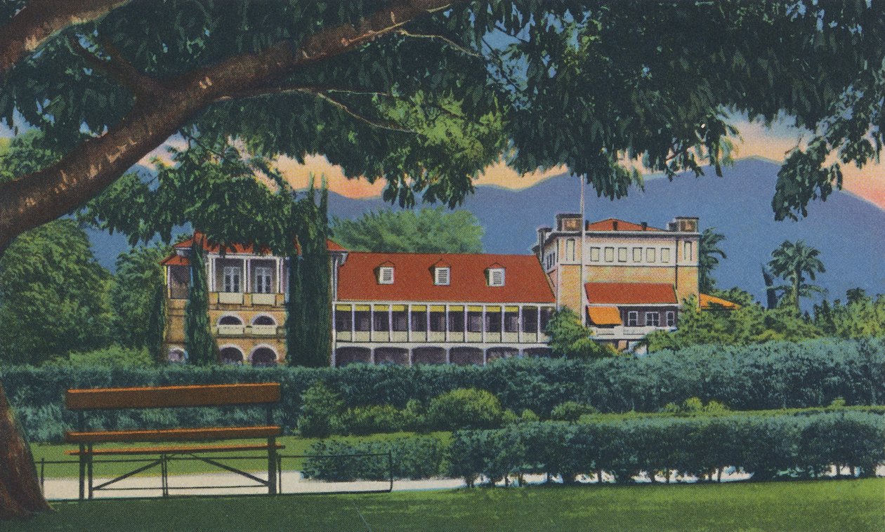 Residenz des Gouverneurs, Trinidad, B.W.I., ca. 1940er von Unbekannt