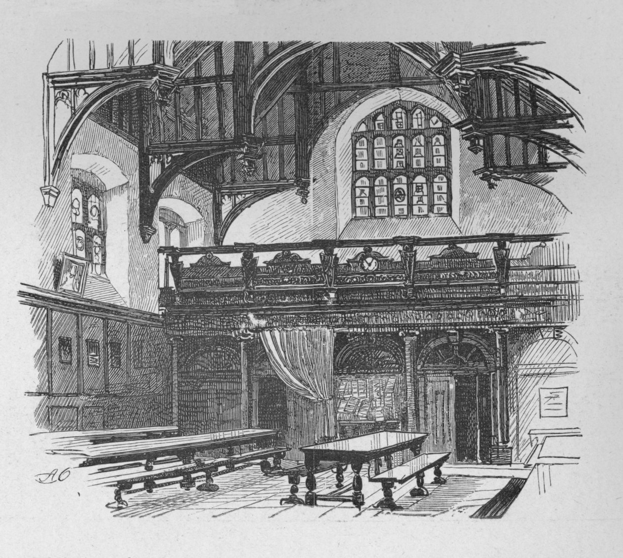 Grays Inn Hall, 1890 von Unbekannt