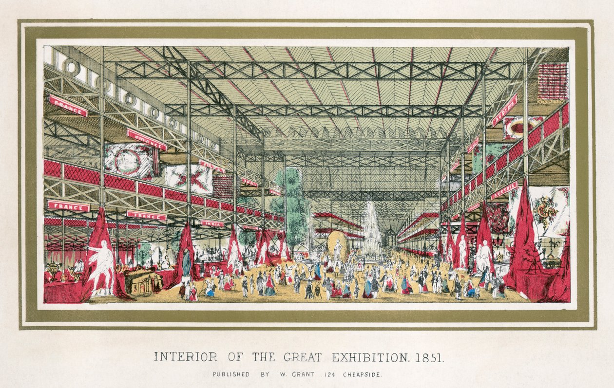 Große Ausstellung, Kristallpalast, Hyde Park, London, 1851 von Unbekannt