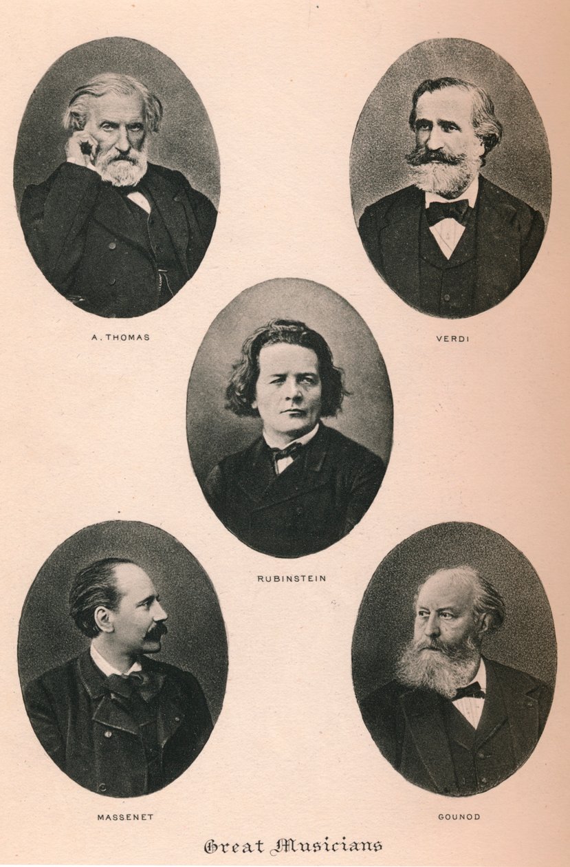 Große Musiker - Platte I., 1895 von Unbekannt