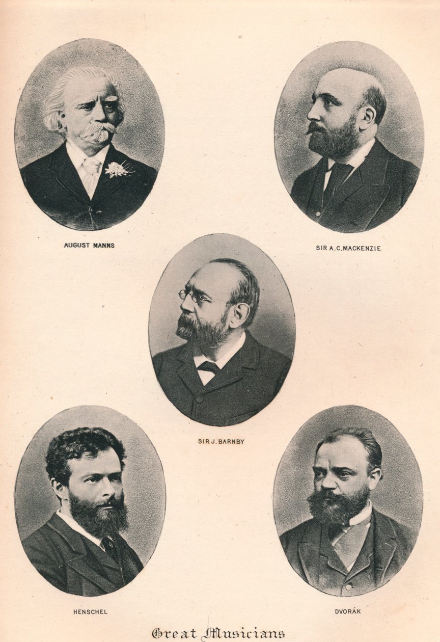 Große Musiker - Platte VIII., 1895 von Unbekannt