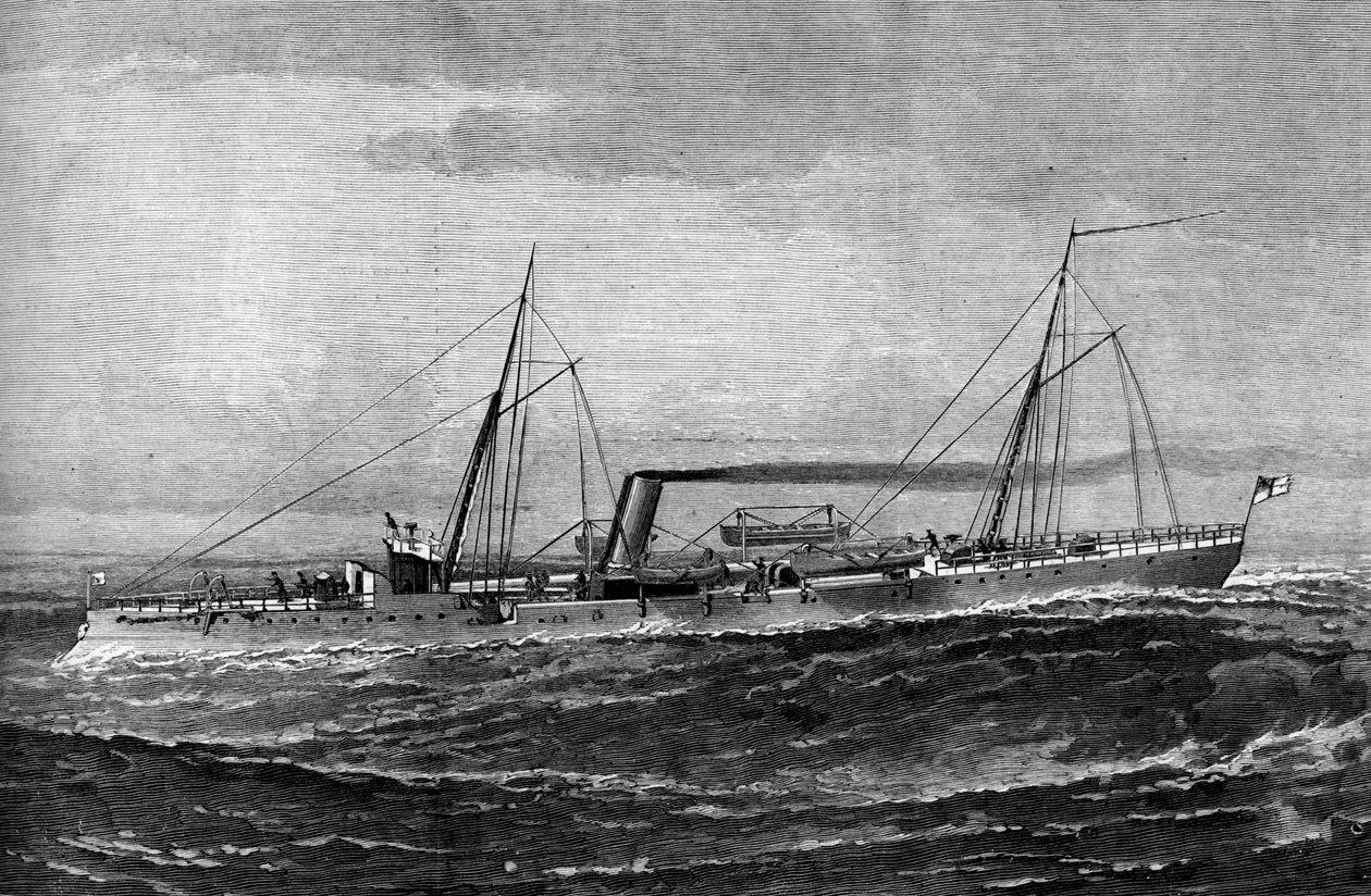 HM Torpedokanonenboot Rattlesnake von Unbekannt