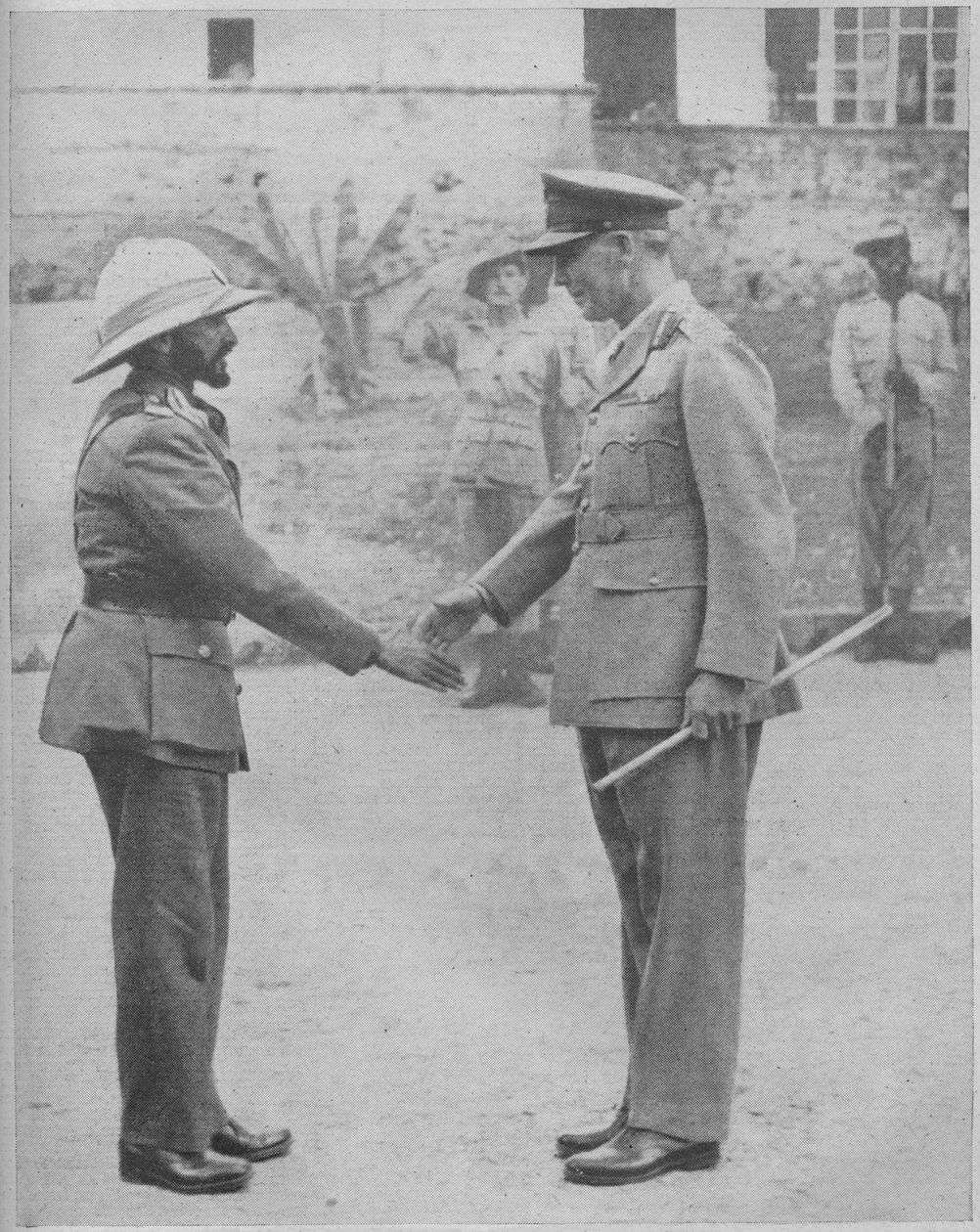 Haile Selassie und General Cunningham von Unbekannt