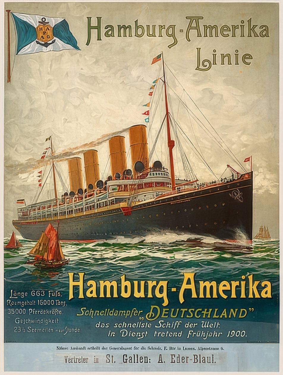 Hamburg-Amerika Linie. Deutschland, Hamburg, 1899 von Unbekannt