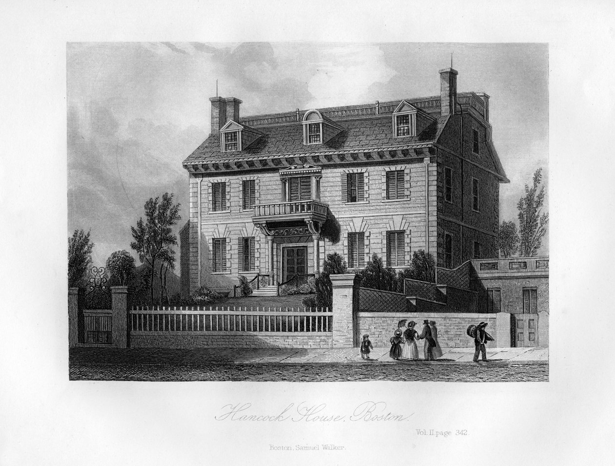 Hancock-Haus, Boston, Massachusetts, 1855 von Unbekannt