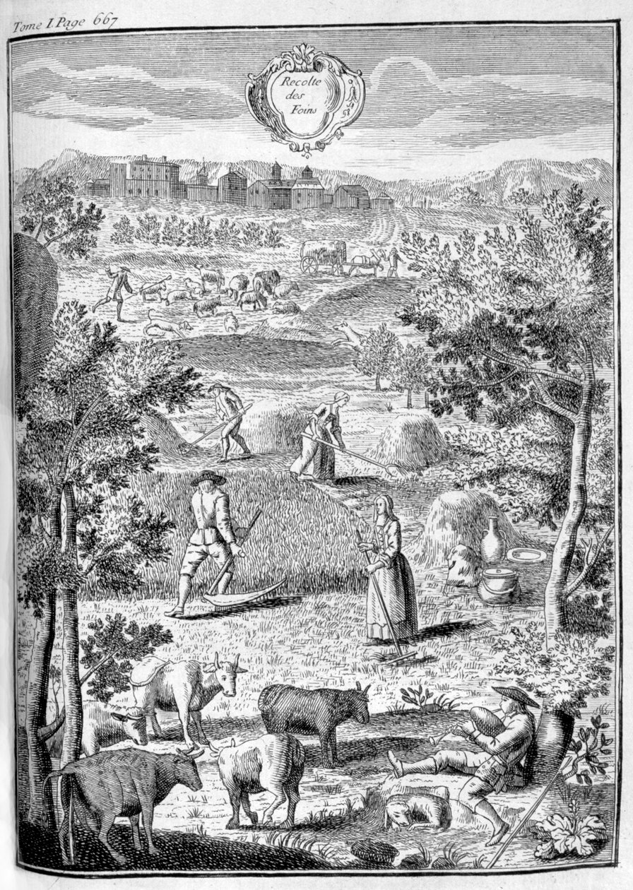 Heuernte, 1775 von Unbekannt