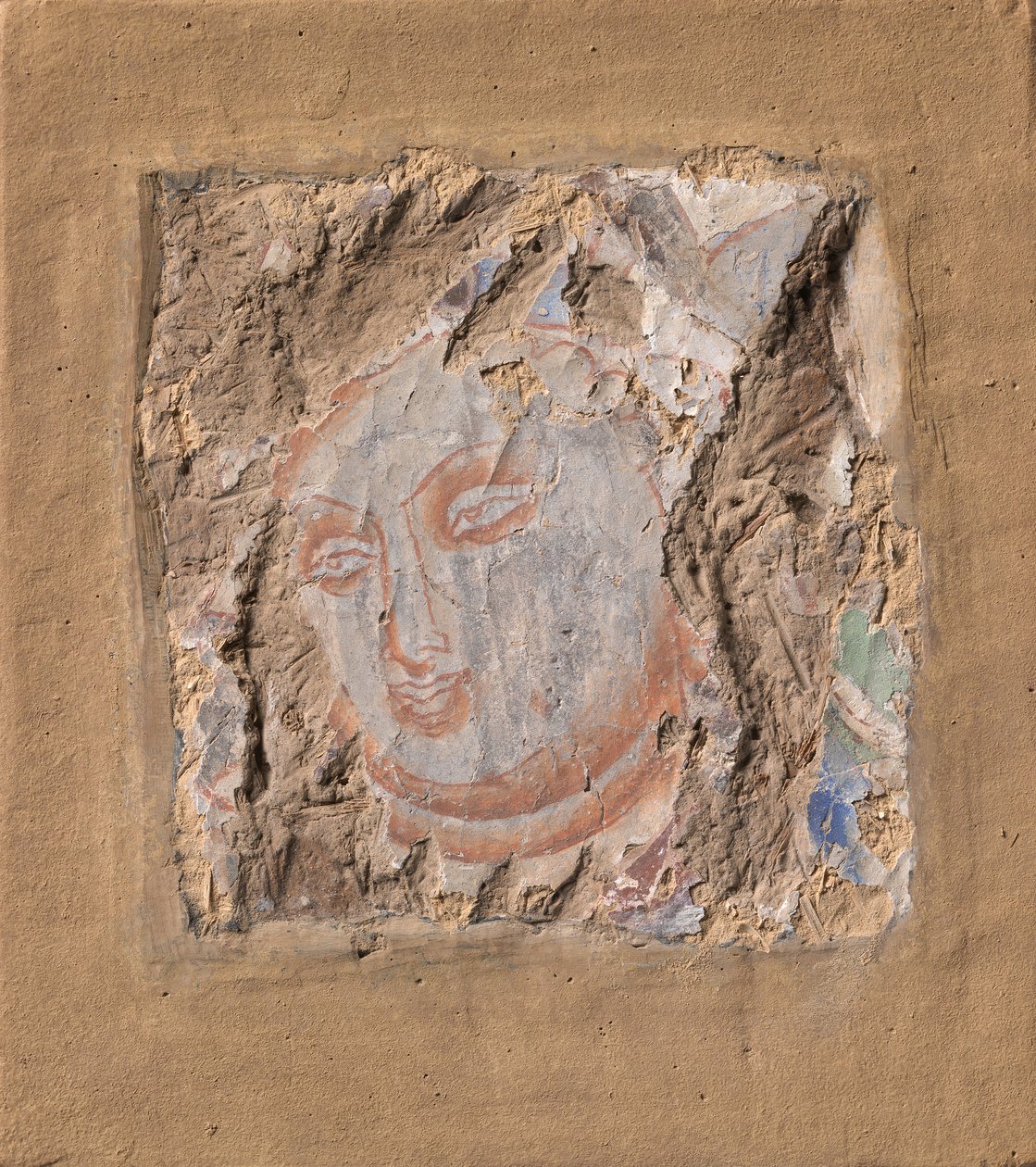 Kopf eines Buddha, ca. 6.-7. Jahrhundert von Unbekannt