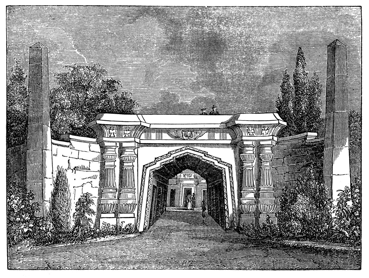 Highgate Cemetery, London, 1838 von Unbekannt