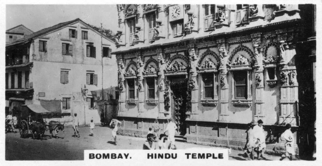 Hindu-Tempel, Bombay, Indien, ca. 1925 von Unbekannt