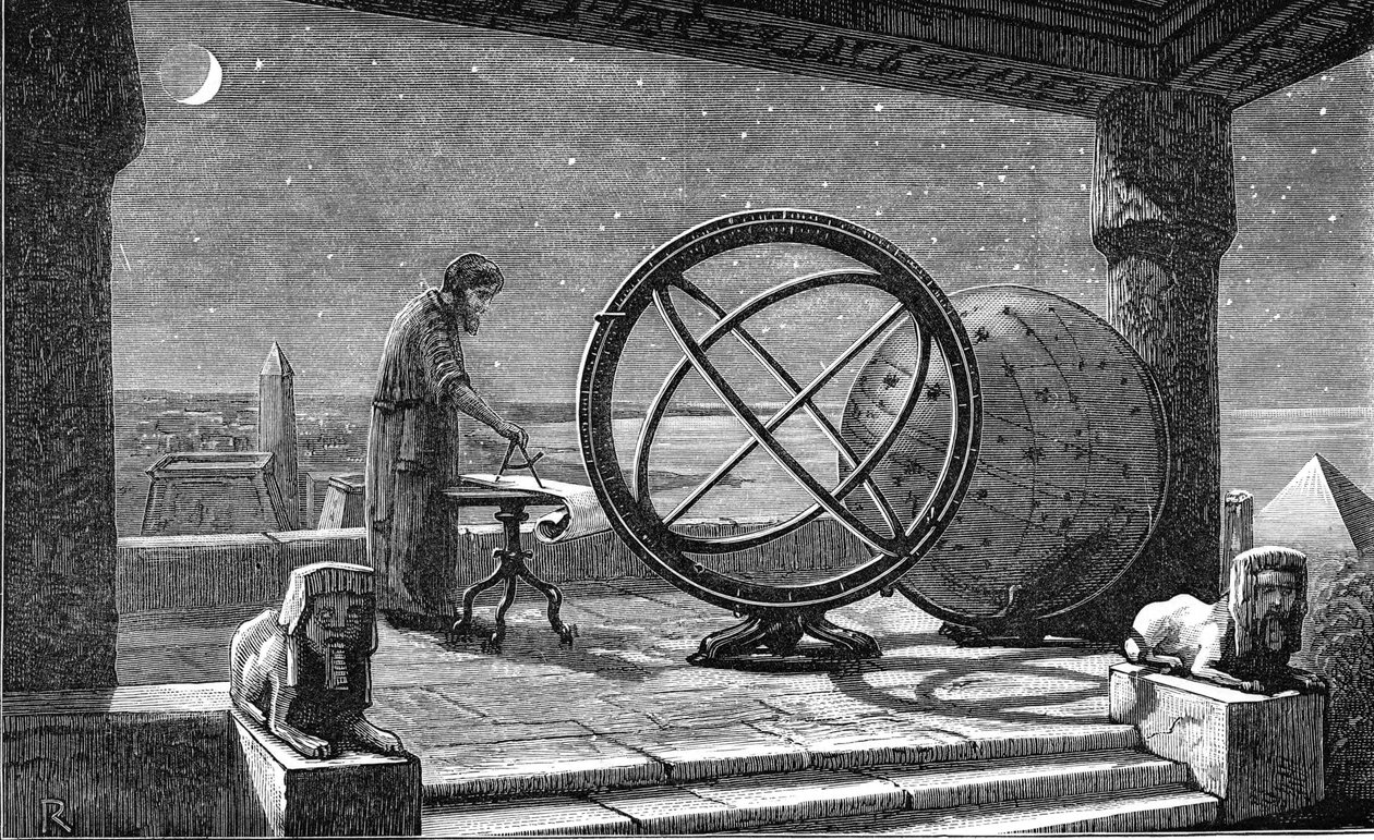Hipparch, antiker griechischer Astronom, 2. Jahrhundert v. Chr., um 1880 von Unbekannt