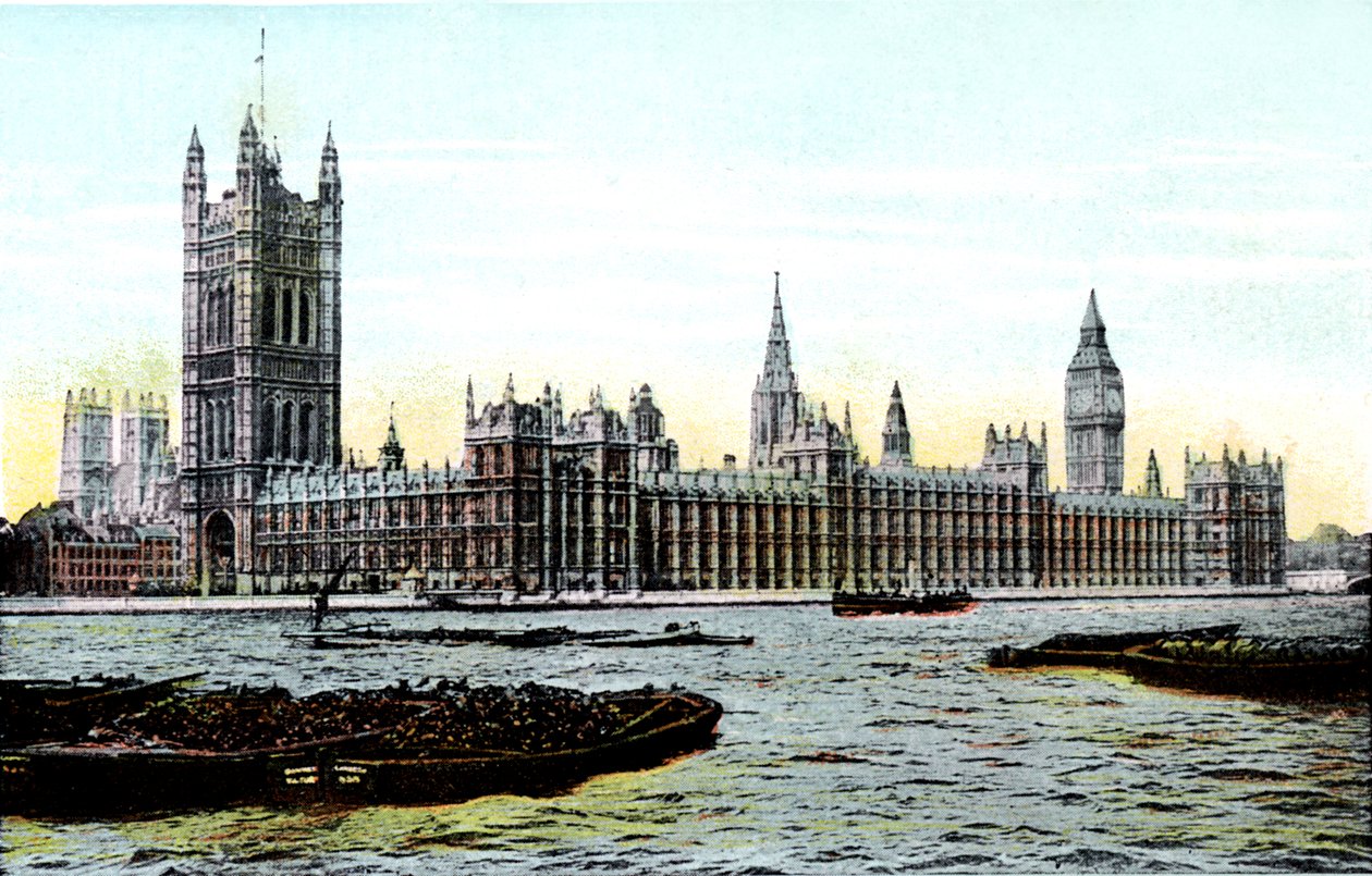 Houses of Parliament, London, 20. Jahrhundert von Unbekannt