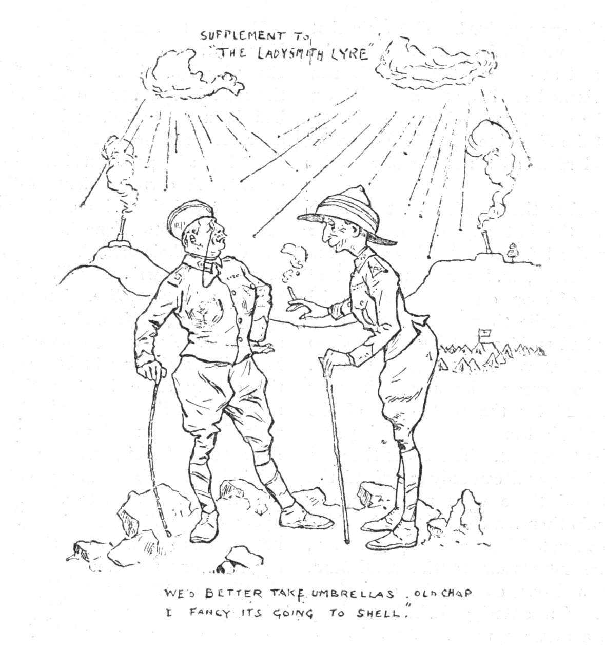 Humor des Belagerungszustands, 1902 von Unbekannt
