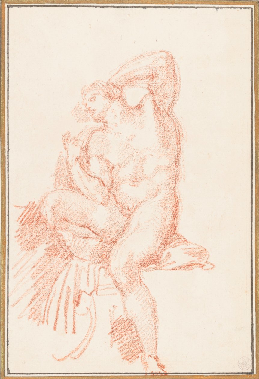 Ignudo von der Decke der Sixtinischen Kapelle von Unbekannt
