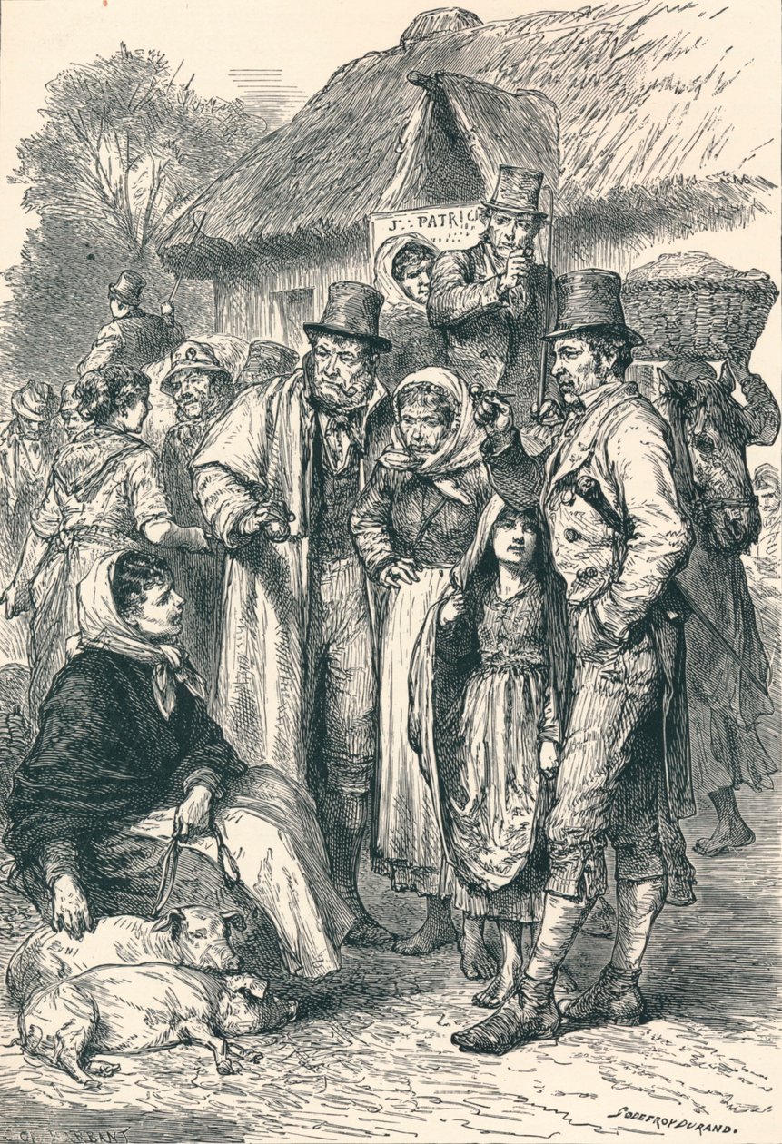 Irische Bauern, 1896 von Unbekannt