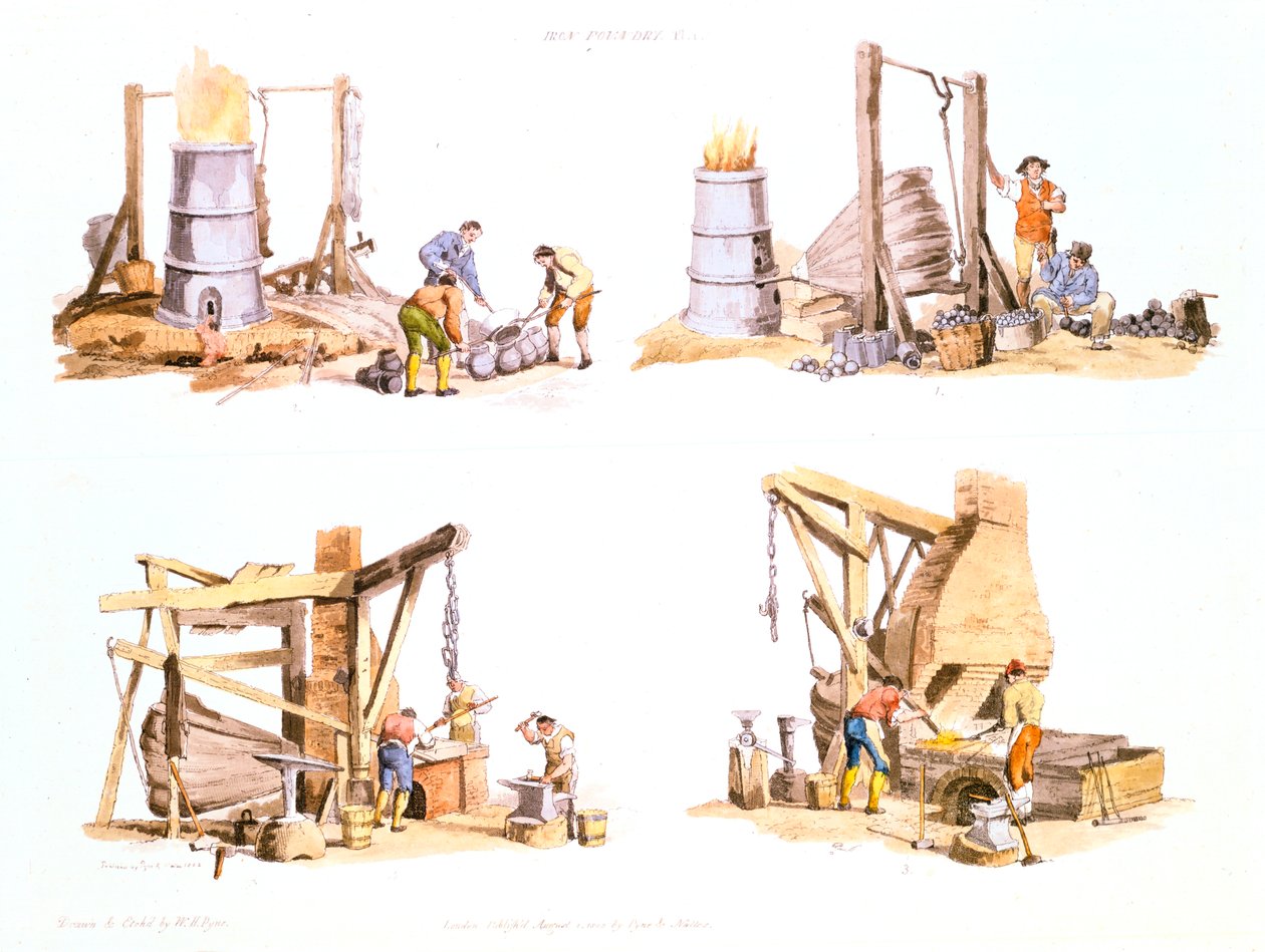 Eisengießerei, 1802 von Unbekannt