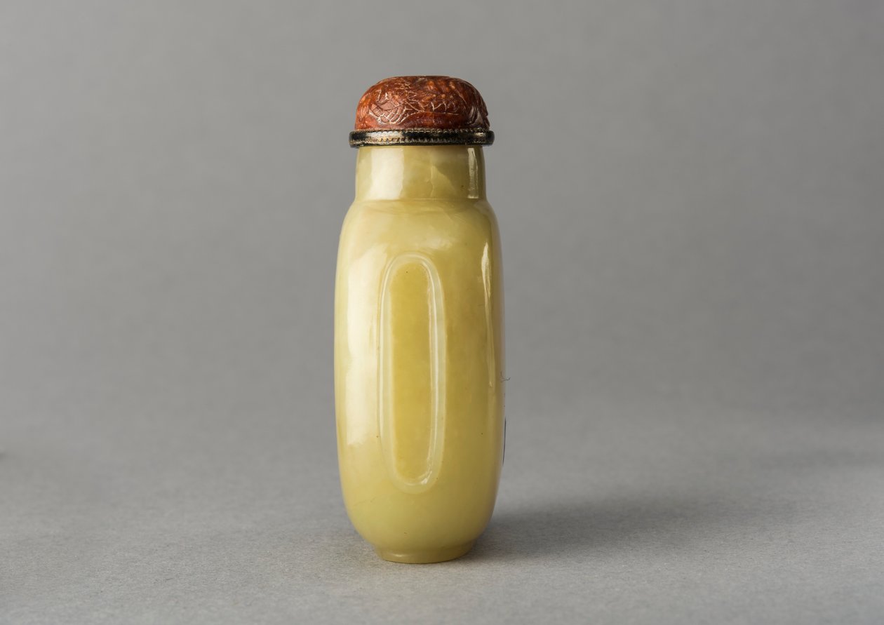 Jade-Schnupftabakflasche, China, Qing-Dynastie, 1644-1911 von Unbekannt