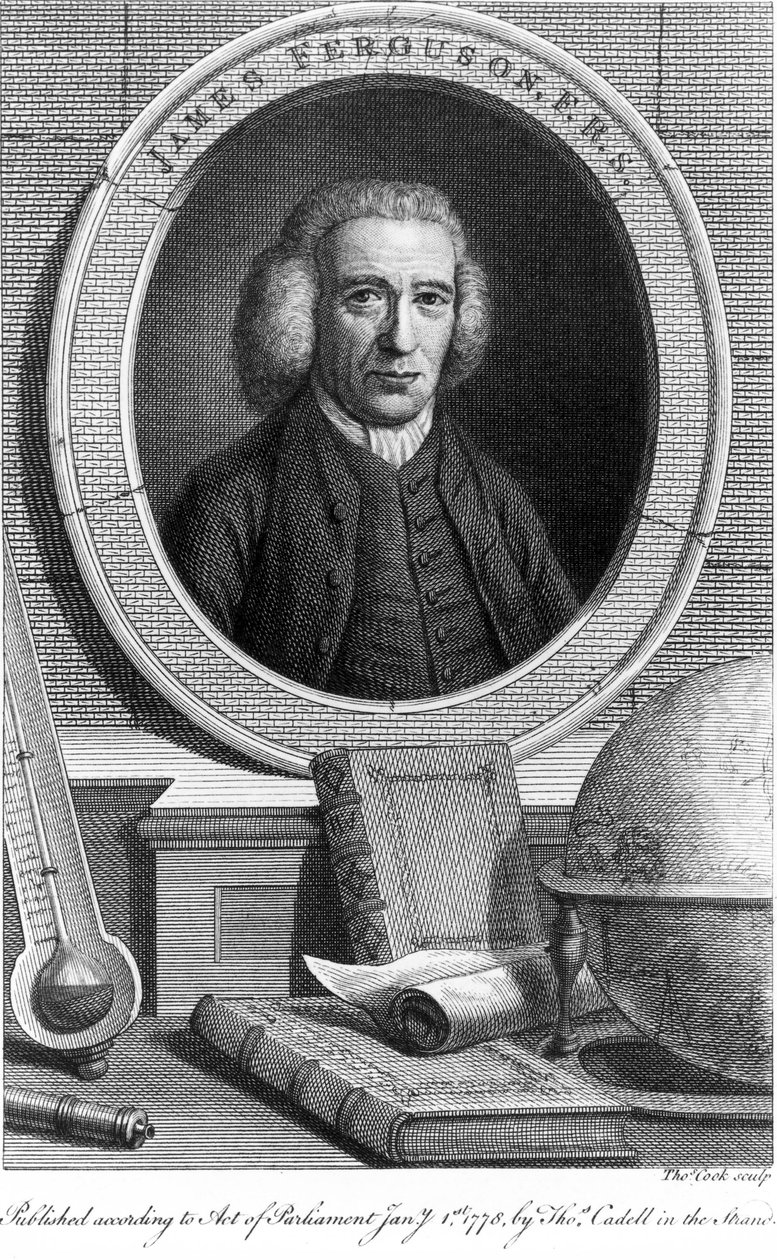 James Ferguson, schottischer Astronom (um 1760er) von Unbekannt