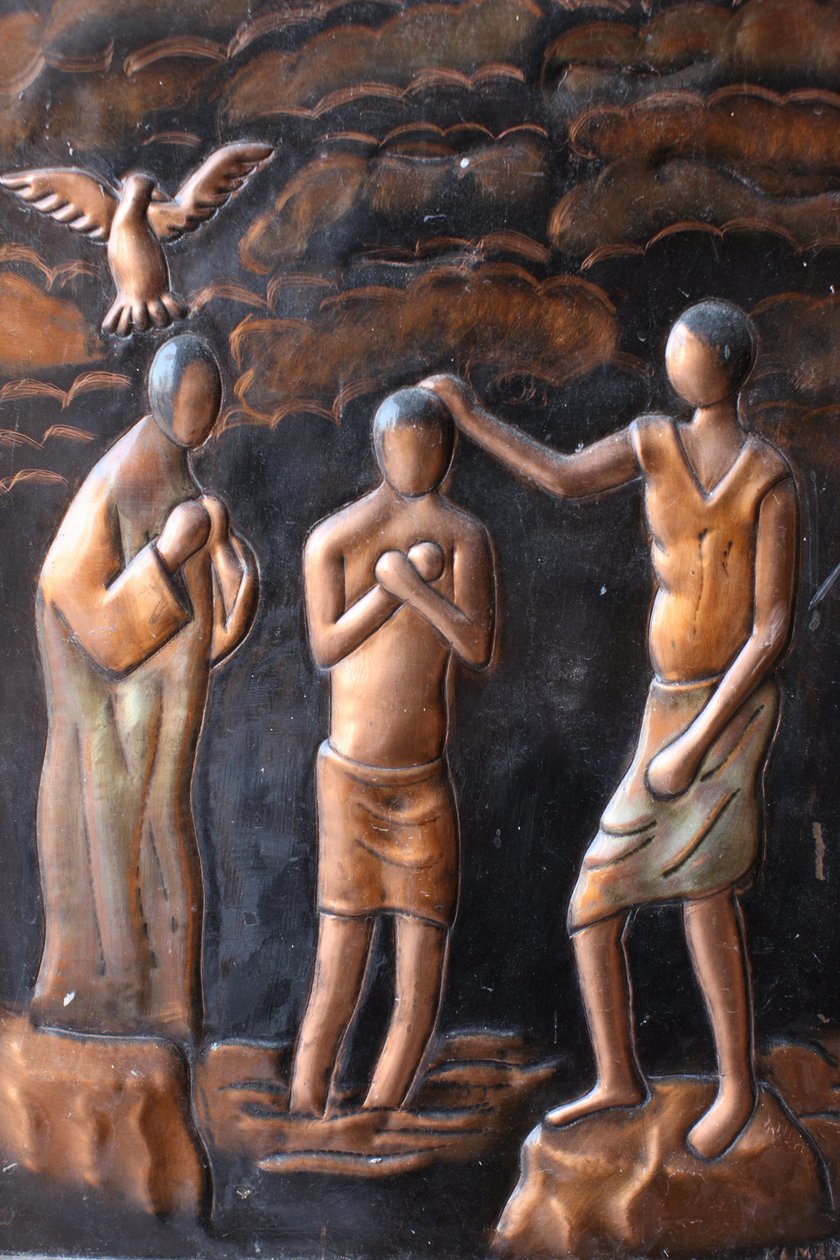 Statue der Taufe Jesu, Brazzaville, Kongo von Unbekannt
