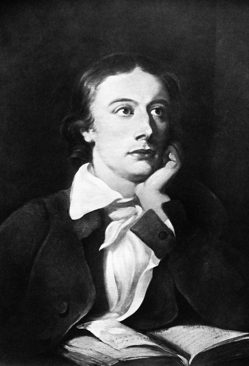 John Keats, englischer Dichter, 19. Jahrhundert von Unbekannt